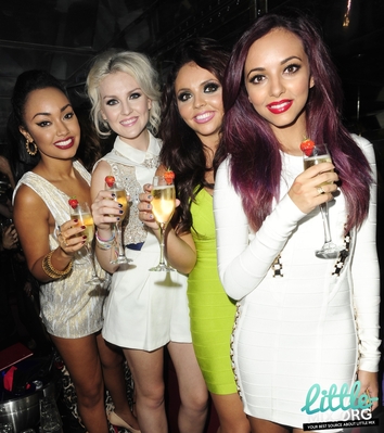  Little Mix celebrating at The Rose Club in लंडन - 4th September 2012.