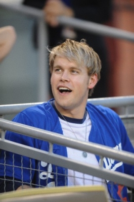 More pictures of Chord at Dodgers game