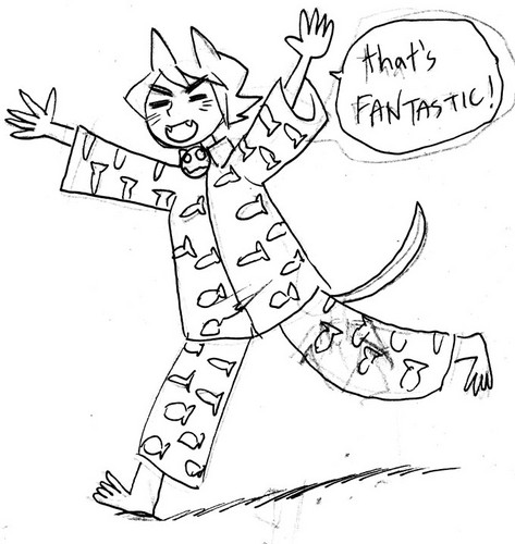  Ms Fortune in pajamas