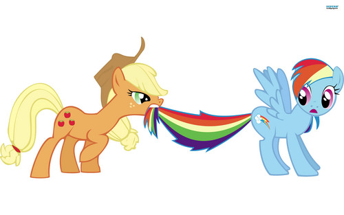  arco iris Dash And AppleJack