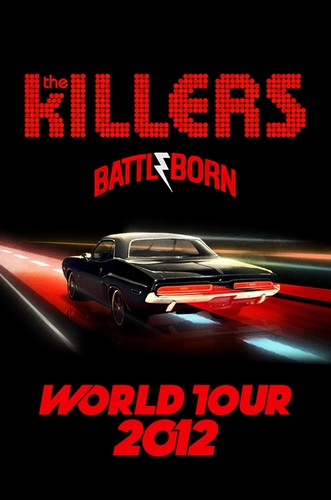  The Killers ইউরোপ 2012 Tour Poster