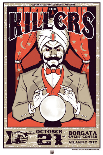  The Killers gig, konzert poster