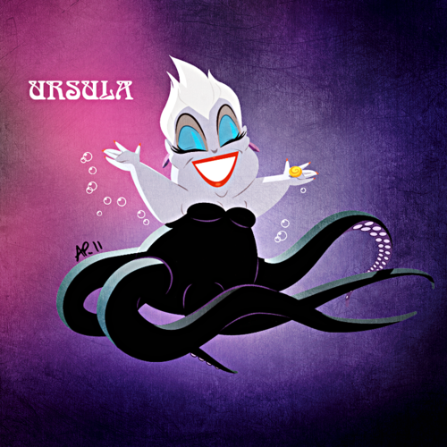  Walt Disney tagahanga Art - Ursula