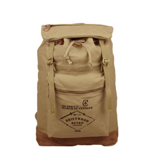  canvas barrel rucksack backpack for mens