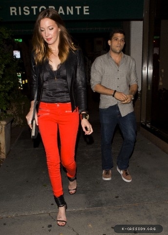  09.10 - Leaving Madeo Restaurant in West Hollywood, CA