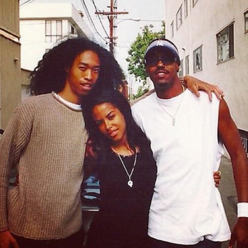 Aaliyah with Derek Lee and his brother *RARE*