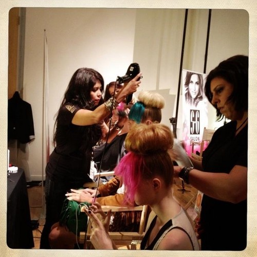  Abbey Dawn at New York Fashion Week - Backstage (10 Sep 2012)