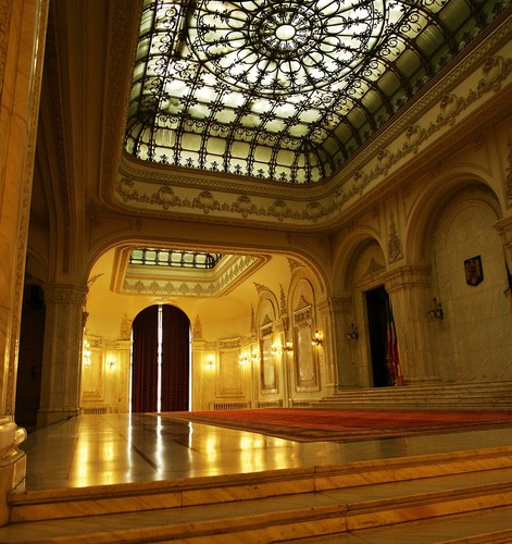  Bucharest Romania People's Palace interior Rumänien