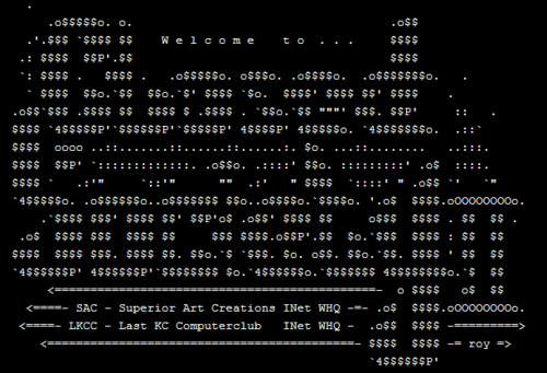  Closed Society 2 ASCII Screen Shot from Wikipedia