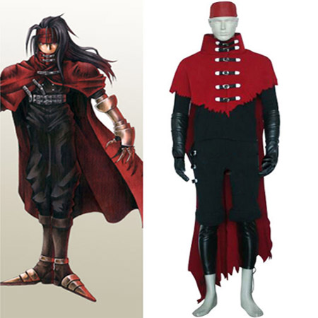  Final Fantasy VII Vincent Valentine Halloween Cosplay Costume