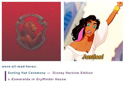  Esmeralda is in Gryffindor House