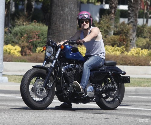  Josh cruising around on his motorcycle - September 19th