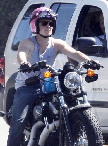  Josh cruising around on his motorcycle - September 19th