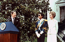  Michae Visiting President And First Lady, Nancy Reagan, Back In 1984