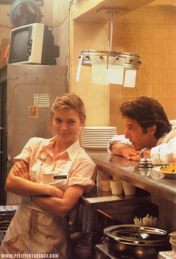 Michelle and Al Pacino in Frankie and Johnny