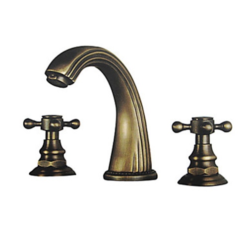  Polished Brass Finish Brass Bathroom Sink Faucet