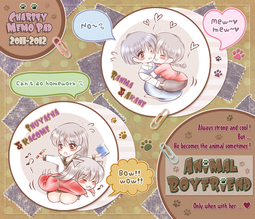  Ranma 1/2 x Inuyasha: Akane and Kagome's animal boyfriends
