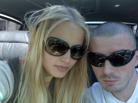  Ruslana Korshunova with her boyfriend Mark Kaminsky