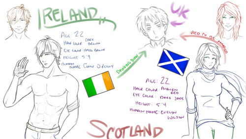 Scot-Ireland concept design (so sloppy ;_;)