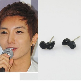  Superjunior Lee Teuk Style Musical note Earrings DE26