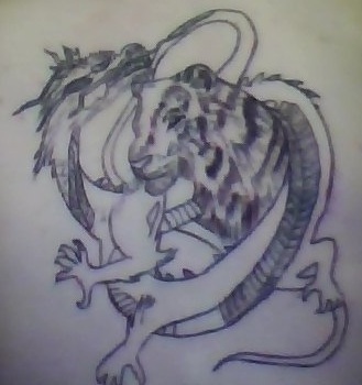  the tattoo on my back (not done yet)