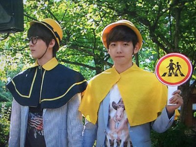  [BTS] 120604 EXO-K Filming Traffic Safety Song