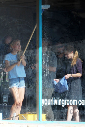  Filming with azevinho, holly Hunter in Austin, TX For An Untitled Terrence Malick Project(October 4th 2012)