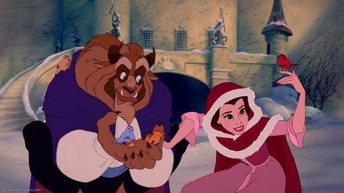  Belle and Beast with birds