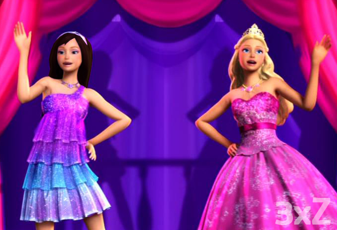 vestidos barbie princesa pop star