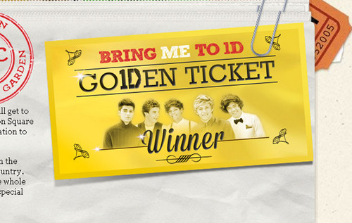  Go1Den Ticket from new "Bring ME to 1D" competition