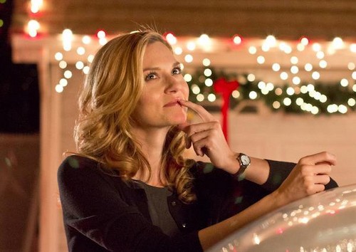 Hilarie Burton on set for her new movie Naughty or Nice