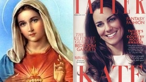  Kate Middleton Appears as Religious icono on Mag Cover