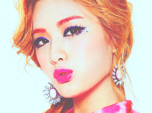  オレンジ キャラメル member Nana's makeup