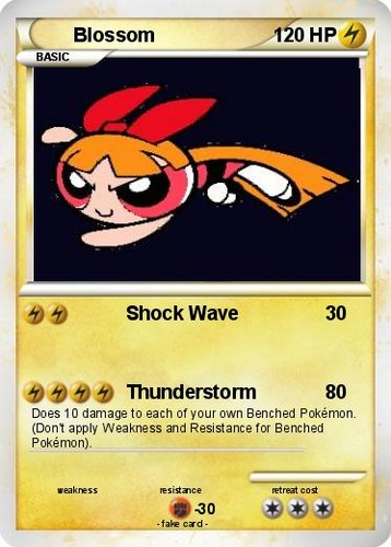  Powerpuff Blossom Pokémon TCG card (Electric)