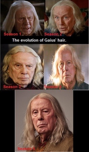  aléatoire Perfection: Gaius' Hair Through The Seasons