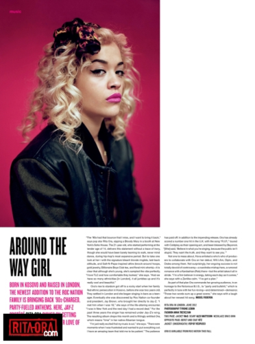  Rita Ora - Magazine Scans - V Magazine