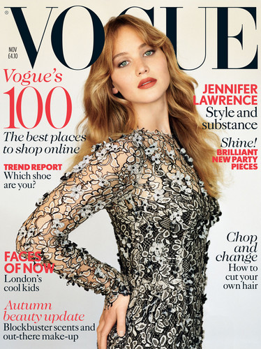  Scans: Jennifer in 'Vogue UK' - November 2012.