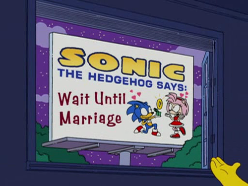  Sonic in the simpsons