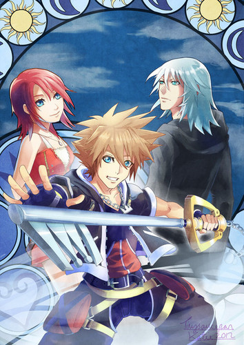 Sora, Riku and Kairi