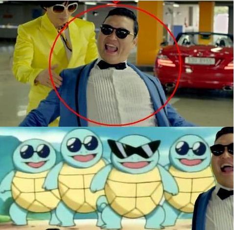 Squirtle Squad has Gangnam Style