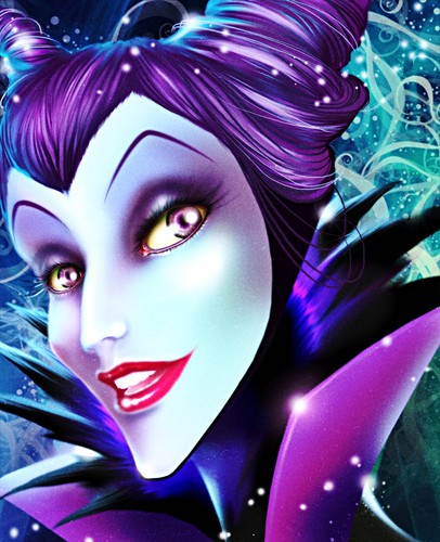  Walt Disney peminat Art - Maleficent
