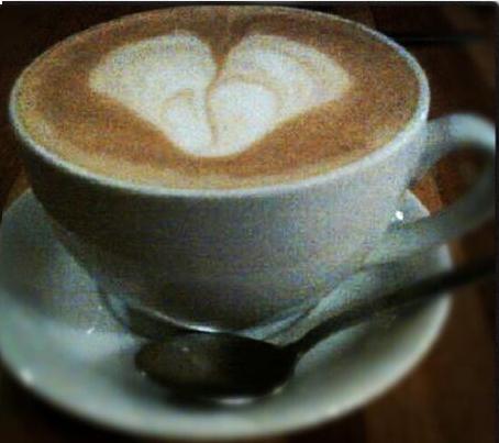  hot Chocolate hati, tengah-tengah art
