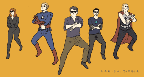 the avengers of oppa gangnam style