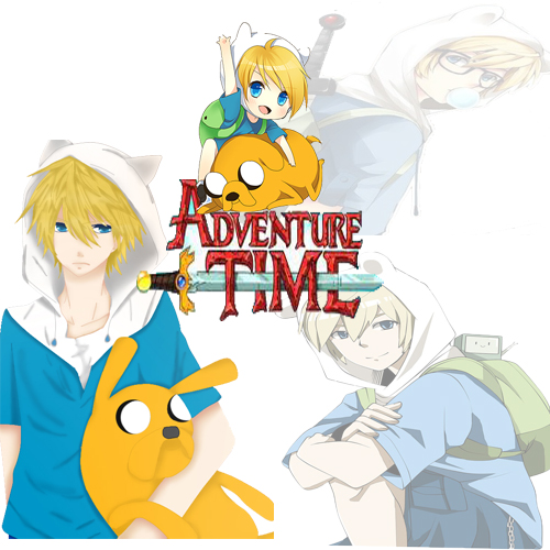  Adventure Time animé Finn, Jake And Bemmo