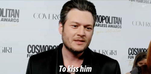  Blake admitted to wanting to Kiss Adam on national TV