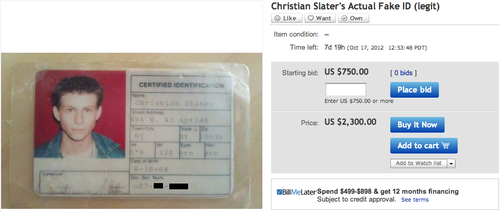 Christian's FAKE ID !!!