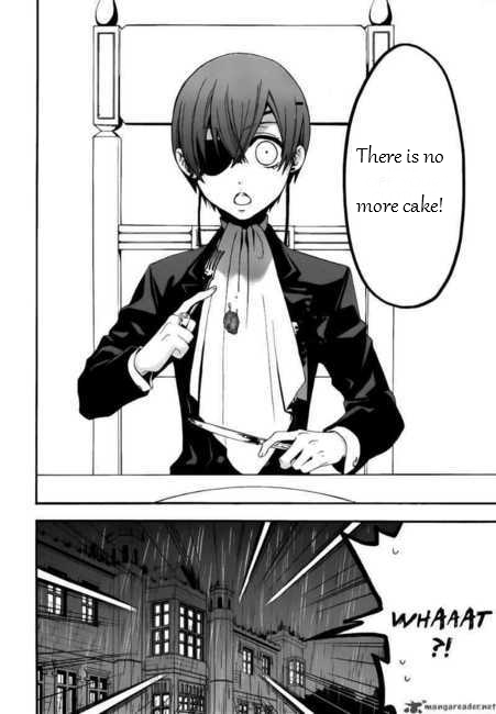 Ciel and his cake