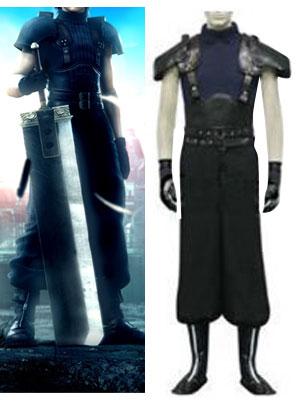  Final Fantasi VII Seven Last Order Zack Cosplay Costume