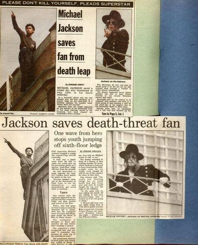  Michael Jackson saves a fans life