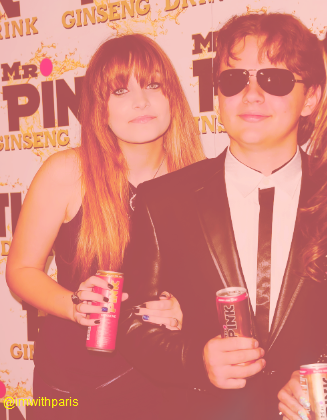  Paris Jackson and her brother Prince Jackson at Mr màu hồng, hồng Drink Launch Party ♥♥
